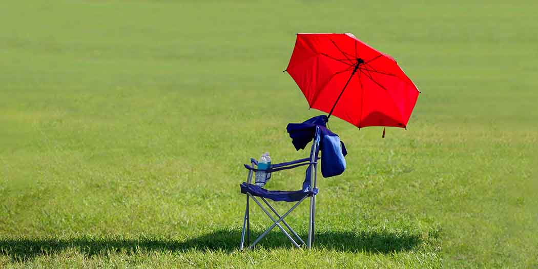 folding chair for outdoor sporting events